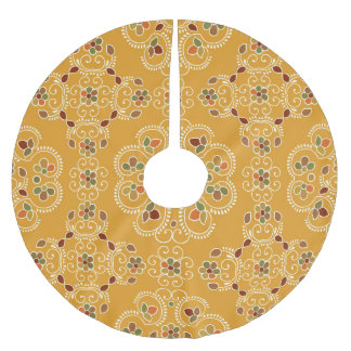 Traditionele Indiase damast, naadloos patroon. Kerstboom Rok