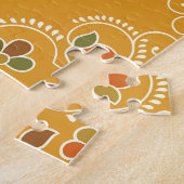 Traditionele Indiase damast, naadloos patroon. Legpuzzel (Zijkant)