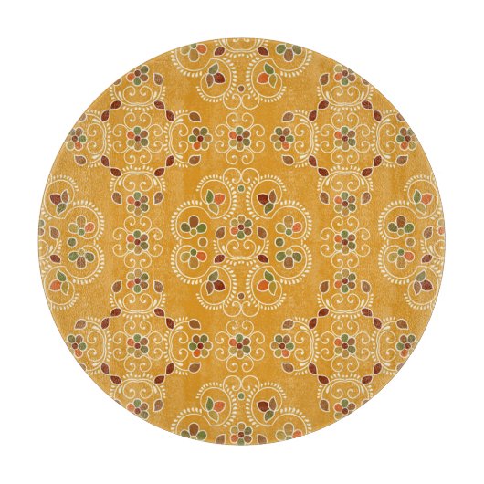 Traditionele Indiase damast, naadloos patroon. Snijplank (Voorkant)