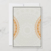 traditionele indiase huwelijksuitnodiging kaart (Achterkant)