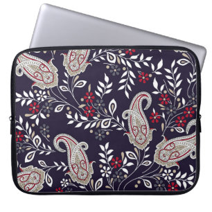 Traditionele Indiase paisley, naadloos patroon. Laptop Sleeve