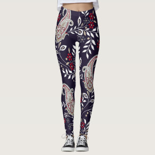 Traditionele Indiase paisley, naadloos patroon. Leggings