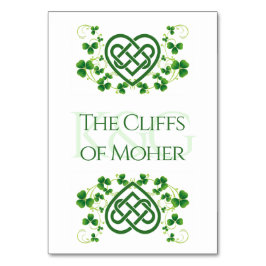 Traditionele Irish Celtic Love Knot en Shamrocks T Kaart