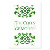 Traditionele Irish Celtic Love Knot en Shamrocks T Kaart (Achterkant)