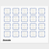 Traditionele Italiaanse blauwe bruiloft stickers (Vel)