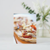 Traditionele Italiaanse pizza Briefkaart (Staand voorkant)