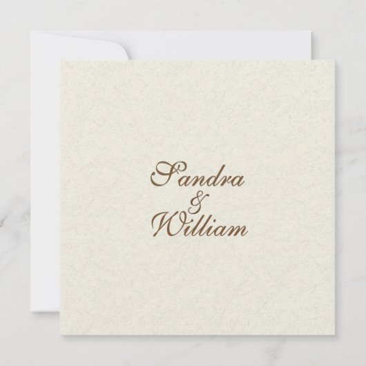 Traditionele Ivoor bruiloft uitnodiging (Achterkant)