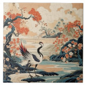 Traditionele Japan Kutani sierkunst 15 Tegeltje (Voorkant)