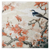 Traditionele Japan Kutani sierkunst 2 Tegeltje (Voorkant)