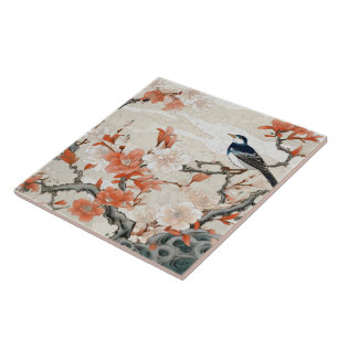 Traditionele Japan Kutani sierkunst 2 Tegeltje