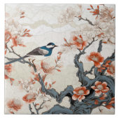 Traditionele Japan Kutani sierkunst 4 Tegeltje (Voorkant)
