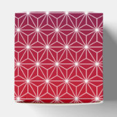 Traditionele Japanse Asanoha-afdrukken rood en Paa Bedankdoosjes (Bovenkant)