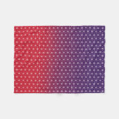 Traditionele Japanse Asanoha-afdrukken rood en Paa Fleece Deken (Voorkant (Horizontaal))