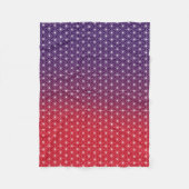 Traditionele Japanse Asanoha-afdrukken rood en Paa Fleece Deken (Voorkant)