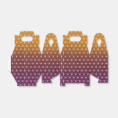 Traditionele Japanse Asanoha-printer Bourgogne & G Bedankdoosjes (Uitgevouwen)