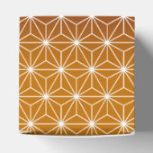 Traditionele Japanse Asanoha-printer Bourgogne & G Bedankdoosjes (Bovenkant)