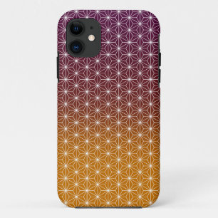 Traditionele Japanse Asanoha-printer Bourgogne & G Case-Mate iPhone Case