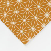 Traditionele Japanse Asanoha-printer Bourgogne & G Fleece Deken (Hoek)