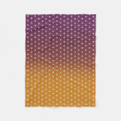 Traditionele Japanse Asanoha-printer Bourgogne & G Fleece Deken (Voorkant)