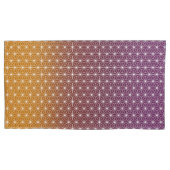 Traditionele Japanse Asanoha-printer Bourgogne & G Kussensloop (Voorkant-Links)