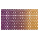 Traditionele Japanse Asanoha-printer Bourgogne & G Kussensloop (Voorkant-Rechts)