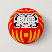 Traditionele japanse daruma-pop ronde button 5,7 cm (Voorkant)