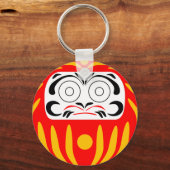 Traditionele japanse daruma-pop sleutelhanger (Voorkant)