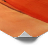 Traditionele Japanse doezelaar in het Oranje Poster (Hoek)