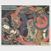  traditionele Japanse draak Cadeaupapier (Vlak)