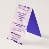 Traditionele Japanse fans ART EVENT Visitekaartje (Achterkant)