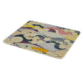 Traditionele Japanse Kimono Bloemen Glas Snijplank (Hoek)