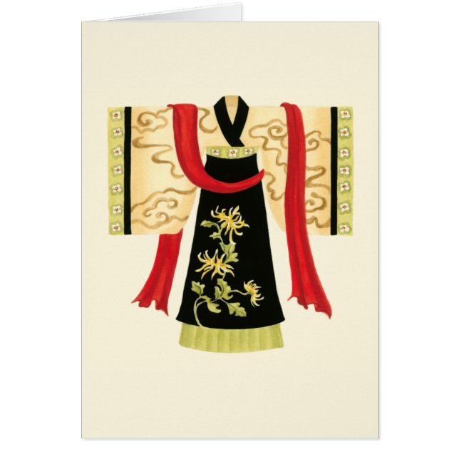 Traditionele Japanse Kimono met Floral Print (Voorkant)
