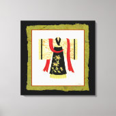 Traditionele Japanse Kimono met Floral Print (Voorkant)