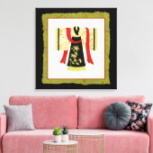 Traditionele Japanse Kimono met Floral Print (Insitu (Woonkamer))