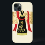 Traditionele Japanse Kimono met Floral Print Case-Mate iPhone Case<br><div class="desc">Nancy Slocum maakte deze charmante print van een traditionele Japanse Kimono met een diepe rode sash. De onderkant van de kimono is zwart met een mooie bloem. Geef dit als geschenk,  of koop het voor jezelf!</div>