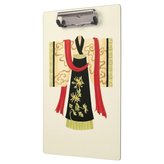 Traditionele Japanse Kimono met Floral Print Klembord (Links)