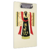 Traditionele Japanse Kimono met Floral Print Klembord (Rechts)