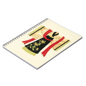 Traditionele Japanse Kimono met Floral Print Notitieboek (Linkerzijde)