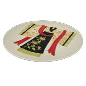 Traditionele Japanse Kimono met Floral Print Snijplank (Hoek)