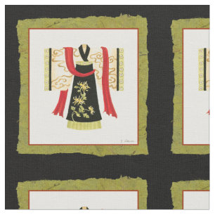 Traditionele Japanse Kimono met Floral Print Stof