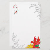 Traditionele Japanse Koi onder water Briefpapier (Voorkant / Achterkant)