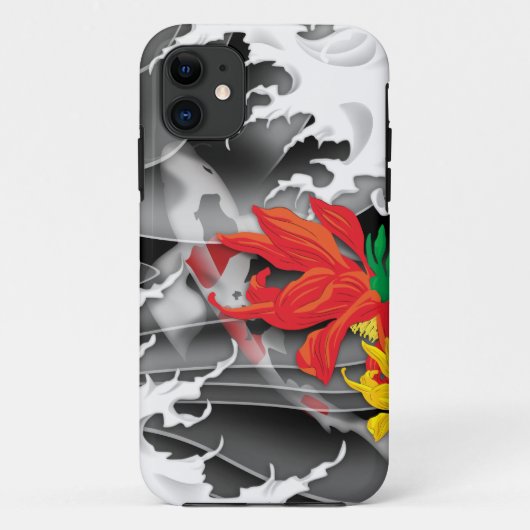 Traditionele Japanse Koi onder water Case-Mate iPhone Case (Achterkant)