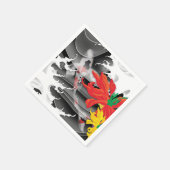 Traditionele Japanse Koi onder water Servetten (Hoek)