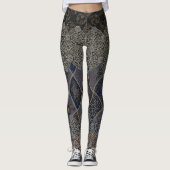 Traditionele Japanse Koninklijke Zijde Leggings (Voorkant)