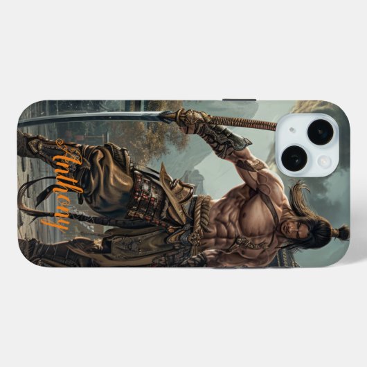 Traditionele Japanse krijger Case-Mate iPhone Case (Achterkant (horizontaal))