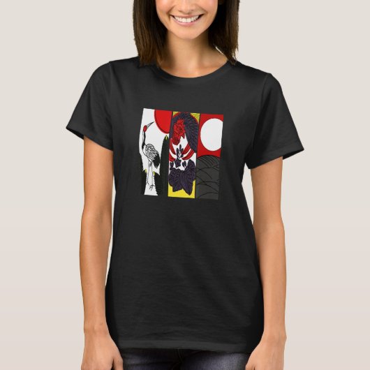 Traditionele Japanse kunst Hanafuda 2 T-shirt (Voorkant)
