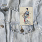 Traditionele Japanse kunst van geisha in kimono Button (Insitu)
