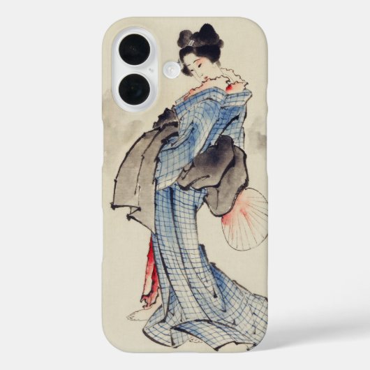 Traditionele Japanse kunst van geisha in kimono Case-Mate iPhone Case (Achterkant)