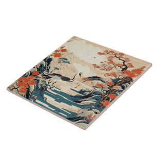 Traditionele Japanse Kutani Sierkunst 3 Tegeltje