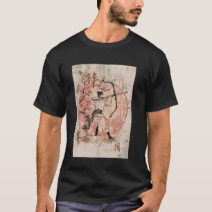 Traditionele Japanse Kyudo boogschieten kunst Cher T-shirt